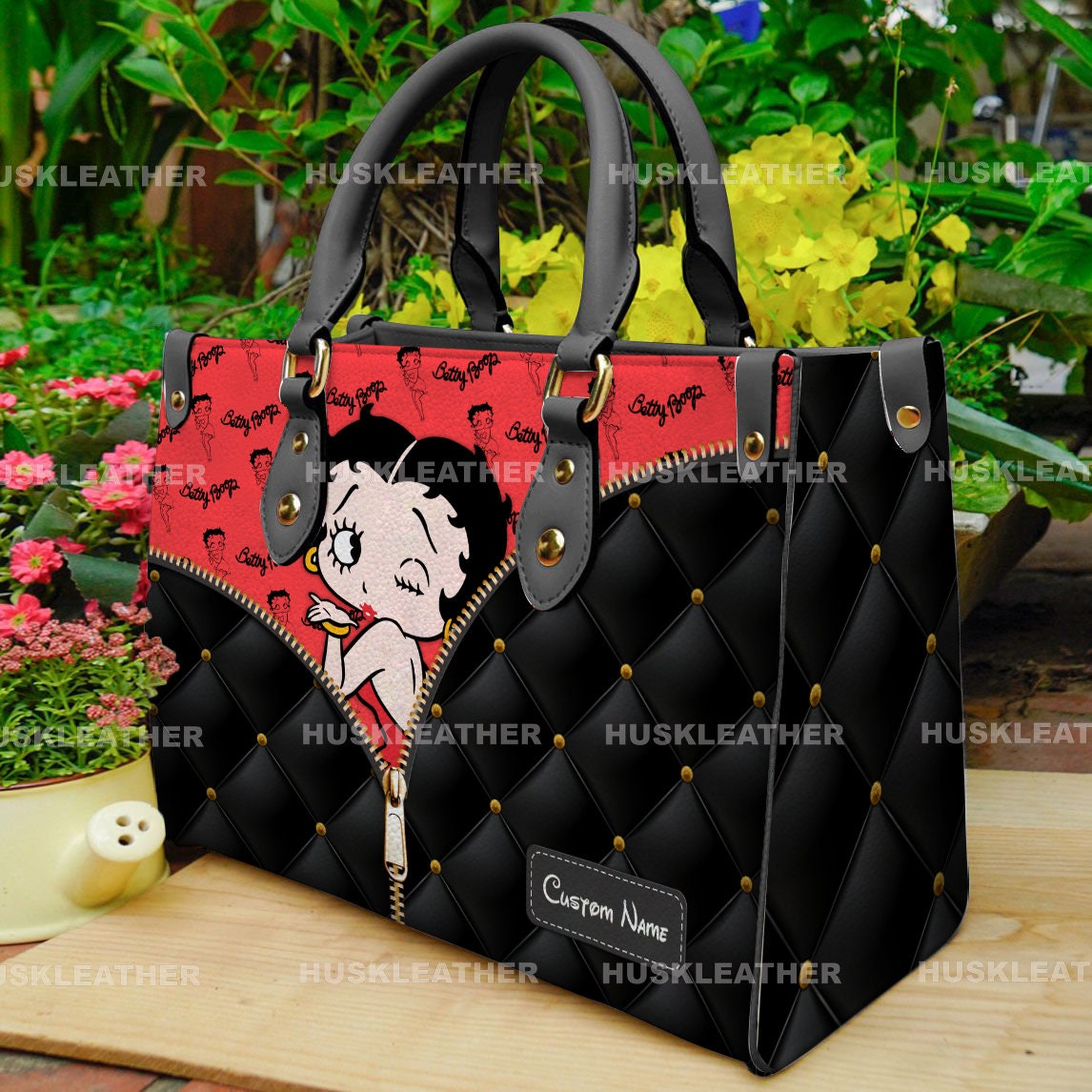 Personalized Name Betty Boop Cartoon Women Leather Handbag betty Boop Wallet betty Boop Lover s Handbag custom Leather Bag personalized Bag Etsy