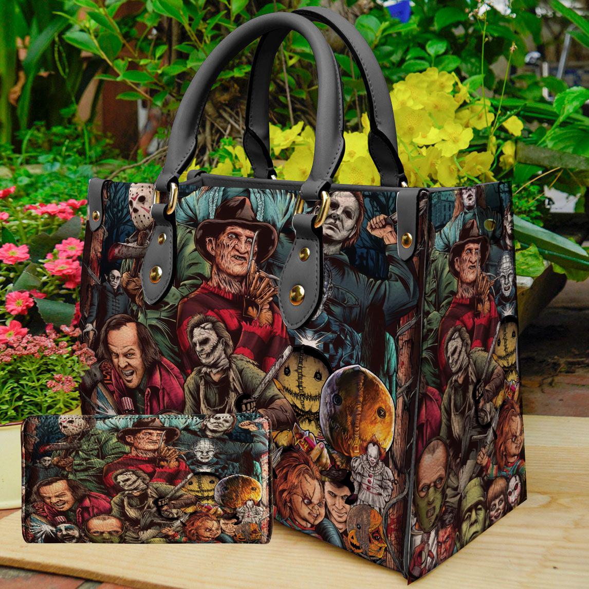 Horror Movie Themed Crossbody Bag - Valak 'The Nun' Inspired Canvas Messenger Bag