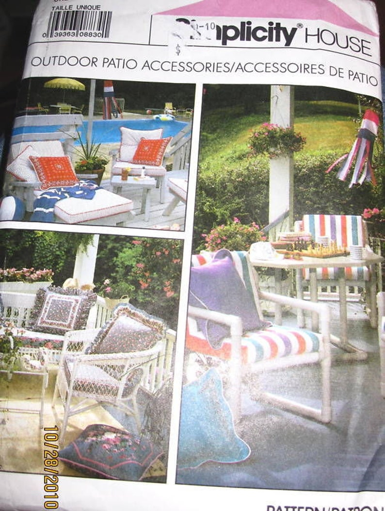 unique patio accessories on Patio Porch Furniture Outdoor Garden Seat Chair Covers Pillows Sewing Patterns Furniture Home Living