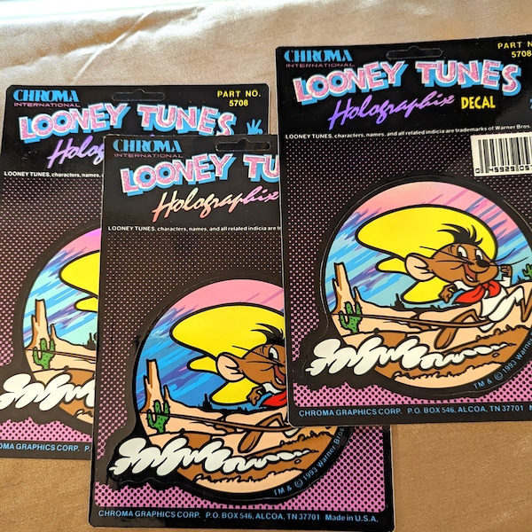 speedy Gonzales Mouse Looney tunes wave runnerv3 decals holographic.