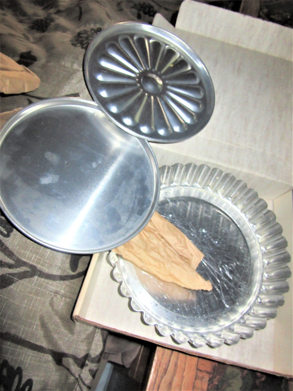 Vintage Wear Ever Quiche Flan Baking Pan Set unused original Etsy