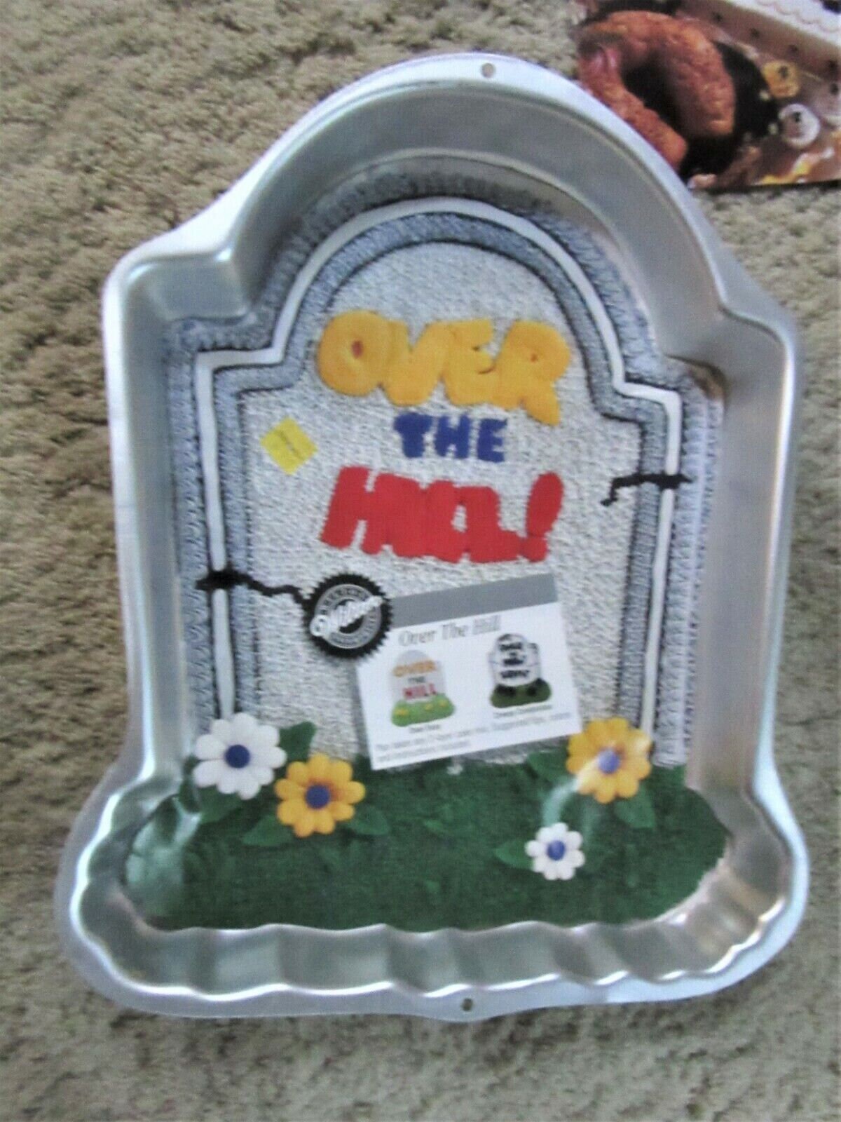 Wilton Cake 3D Tombstone Retirement Pan Over the Hill Birthday Party Etsy