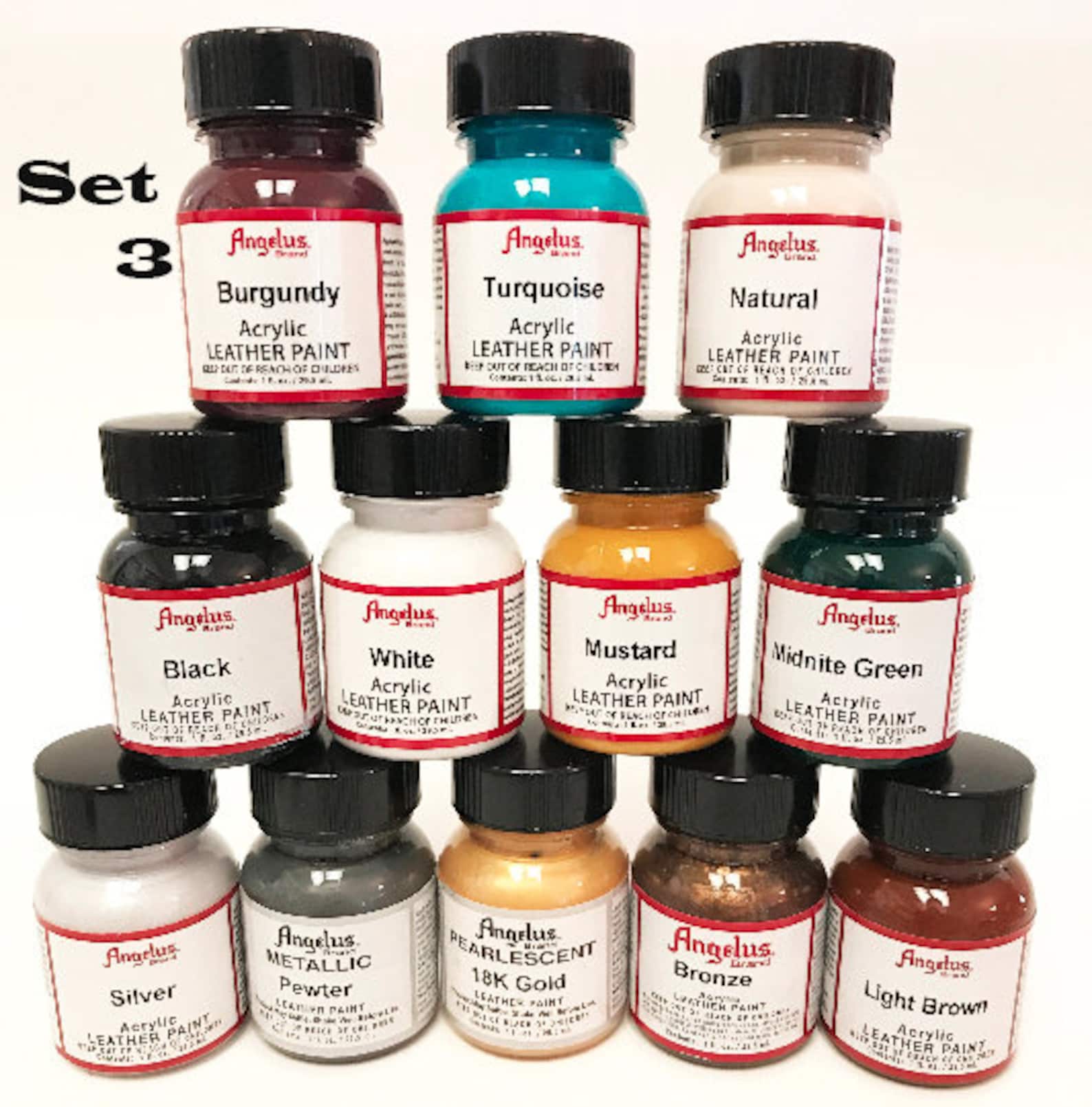 Angelus Acrylic Leather Paint Basics Kit