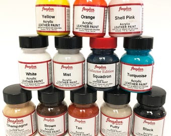 Kits de inicio de pintura acrílica para cuero Angelus