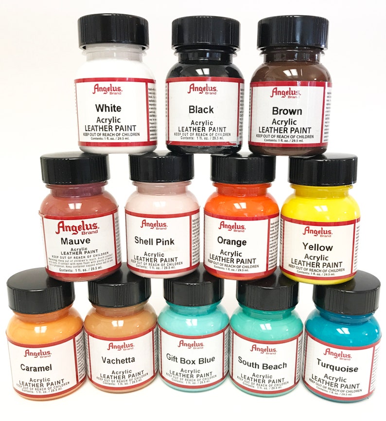Angelus Acrylic Leather Paint Starter Kits | Etsy