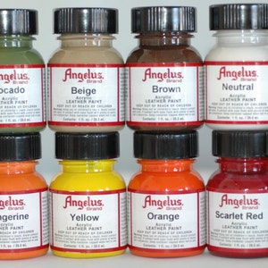 Angelus Acrylic Leather Paint Starter Kits-Earthtones Starter Kit #12