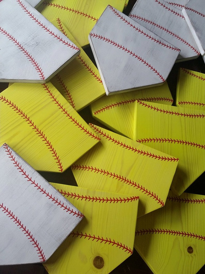 Blank Home Plate Sign Baseball Wall Decor Do It Yourself | Etsy