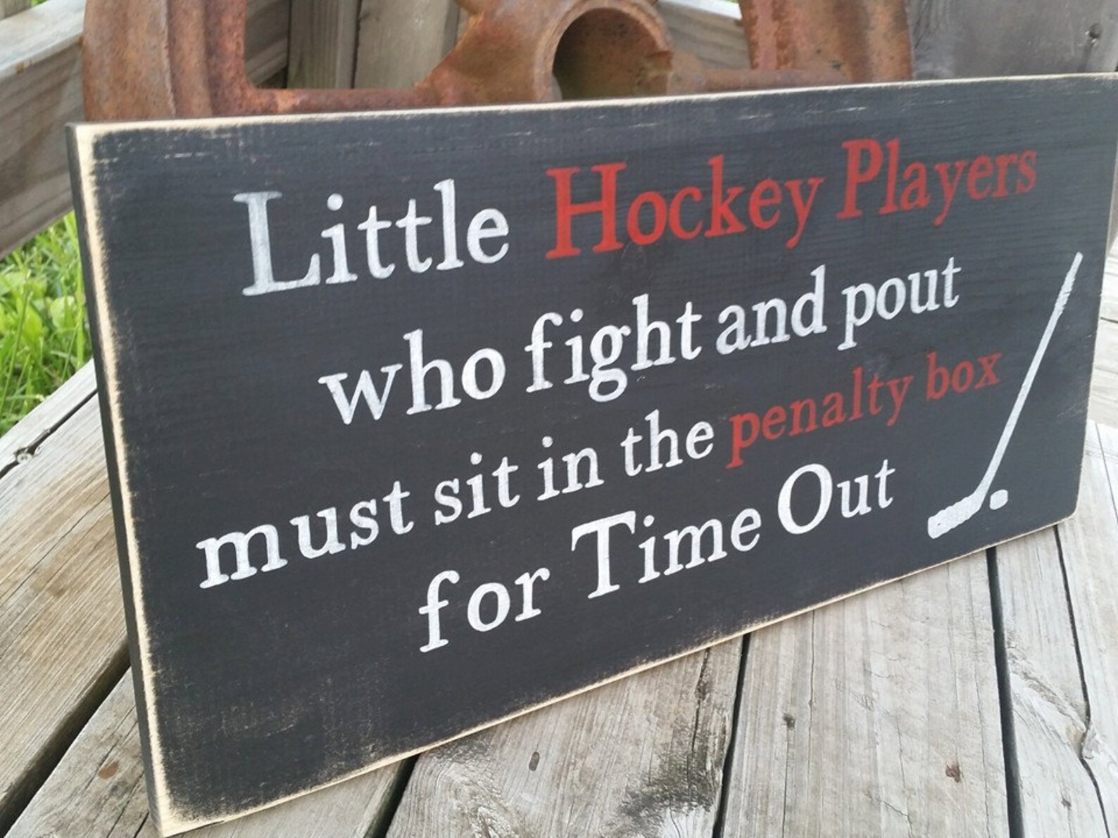 Hockey Sign Time Out Hockey Sign Toddler Room Sign Etsy