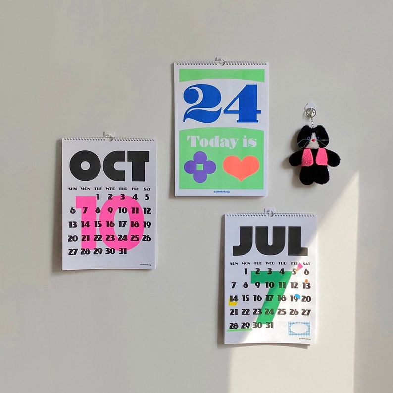 2024 Risograph Wall CalendarA3 image 1