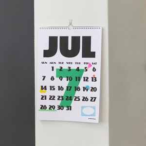 2024 Risograph Wall CalendarA3 image 5