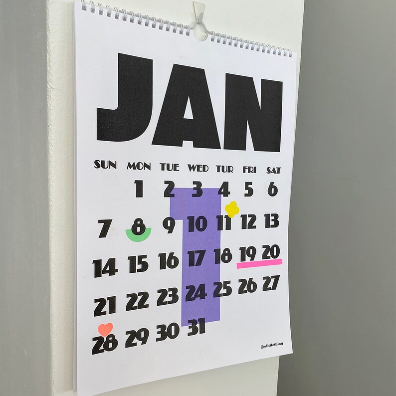 2024 Risograph Wall CalendarA3 image 6