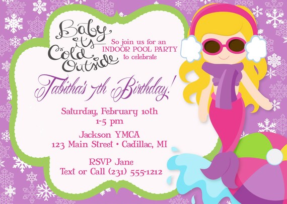 mermaid pool party invitation mermaid pool party birthday