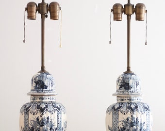 dutch ceramic vessel table lamp