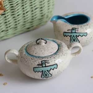 Vintage set Loma Original New Mexico suiker en room