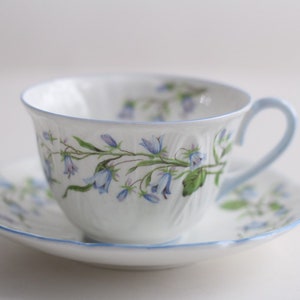 Shelley Fine Bone China Tea Cup Set / Porcelian Tea Cup / Shelley &quot; Hare Bell&quot; Tea Cup