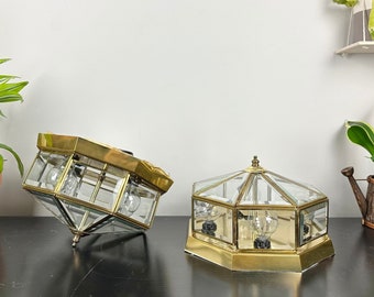 ヴィンテージ風埋め込み式シーリングライト（2個セット）／光沢のある 