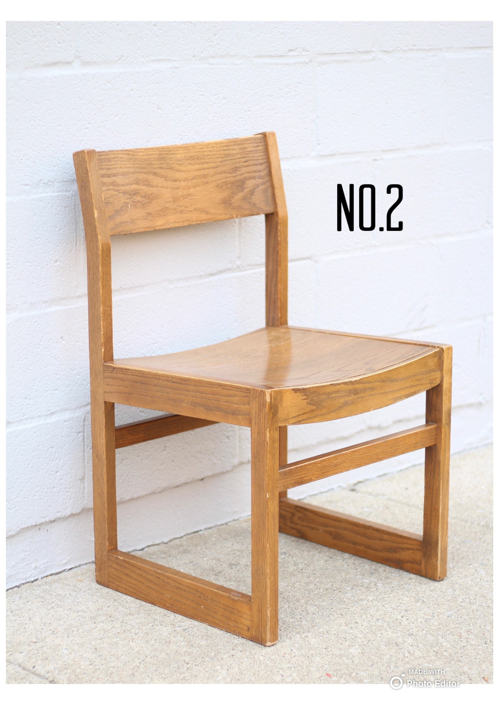 Vintage Solid Wooden Chairs / Mid Century Modern Chair / Etsy