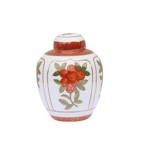 Vintage Ginger Jar With Lid / Japanese Ginger Jar / Vintage Home Decoration