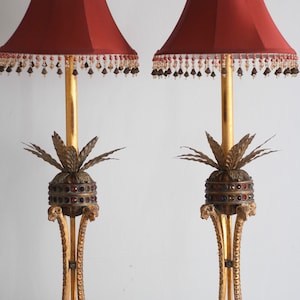 A Pair Of Vintage Goat Table lamps / Hollywood Regency Table lamps / Lighting / Vintage Home Decoration