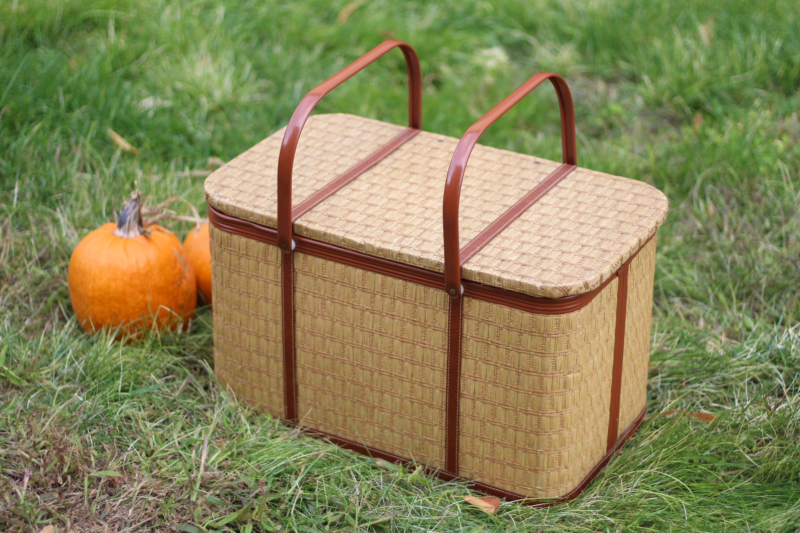 Large Vintage Redmon Picnic Basket / Camping Basket / Storage Etsy