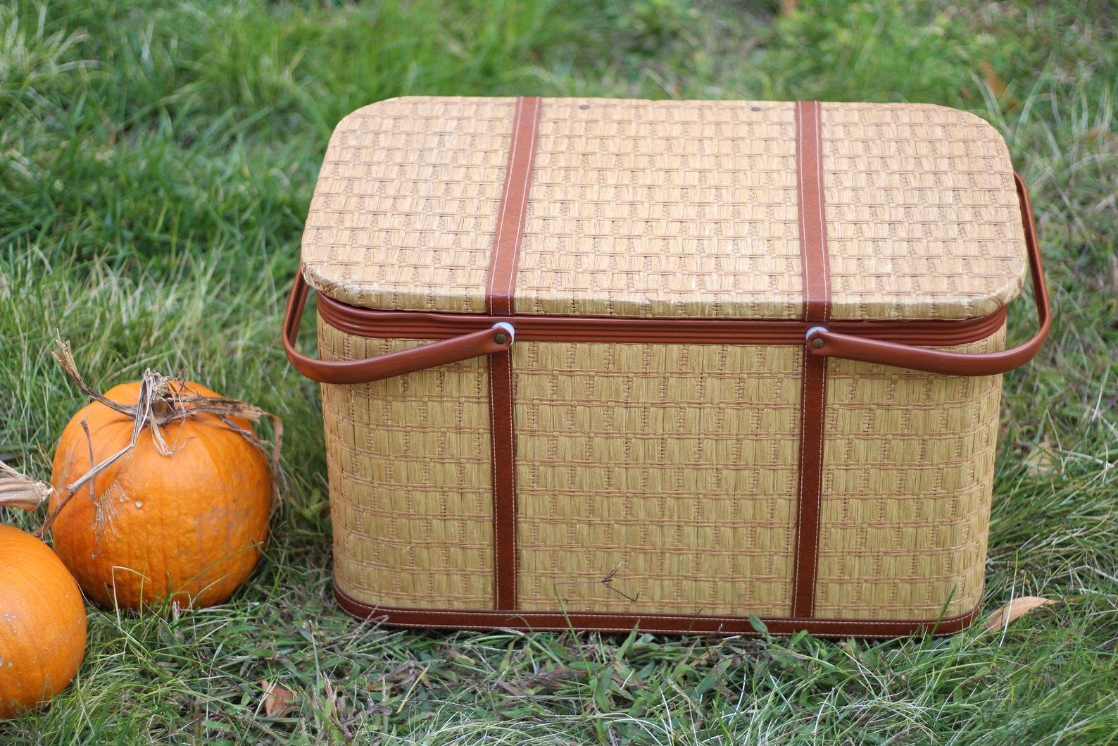 Large Vintage Redmon Picnic Basket / Camping Basket / Storage Etsy