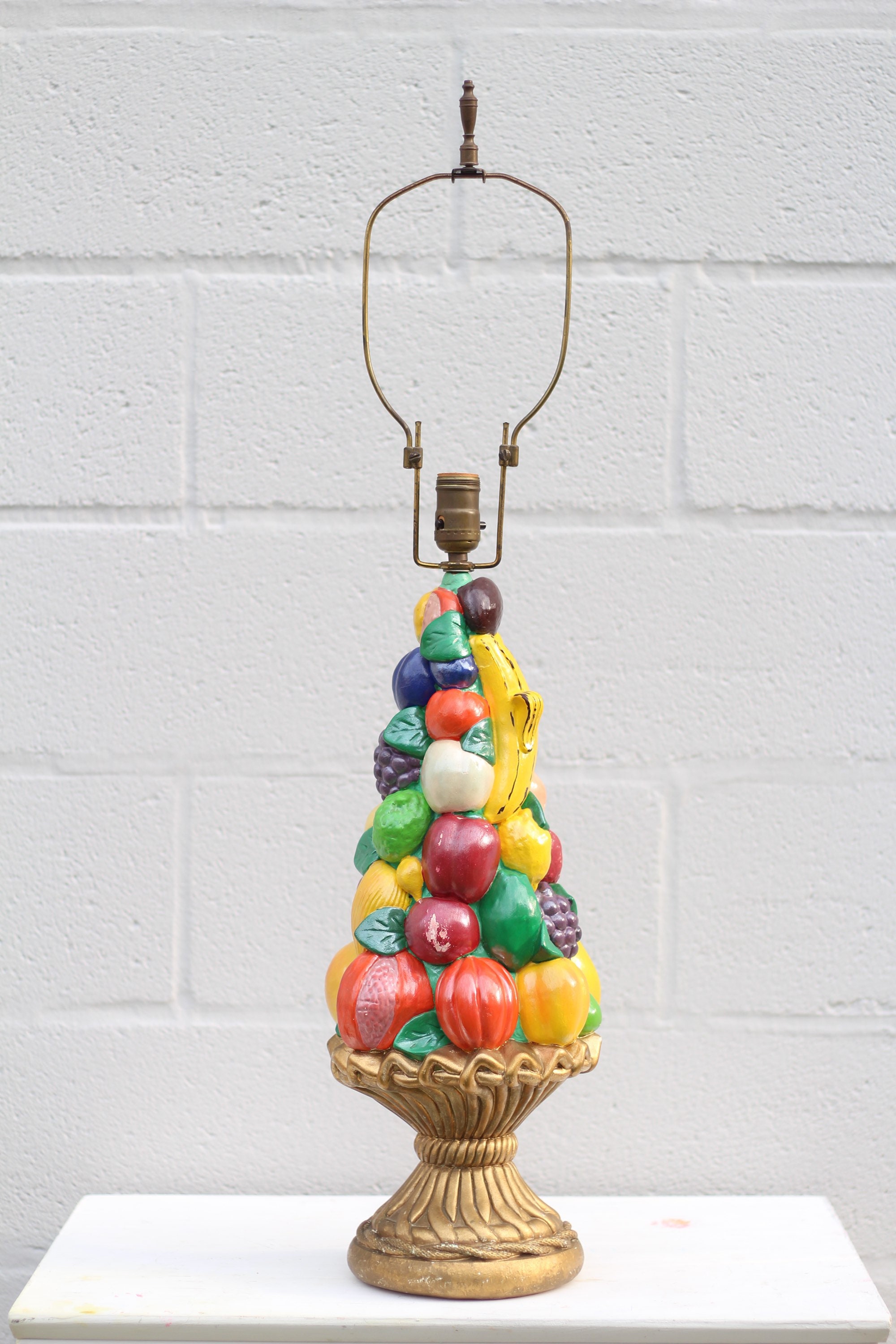 Vintage fruit lamp deals
