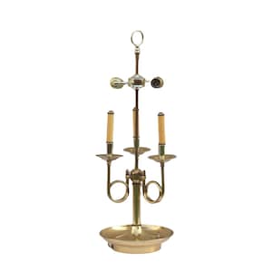 Vintage Mid Century Solid Brass Bouillotte Style Lamp / Lighting / Vintage Home Decoration