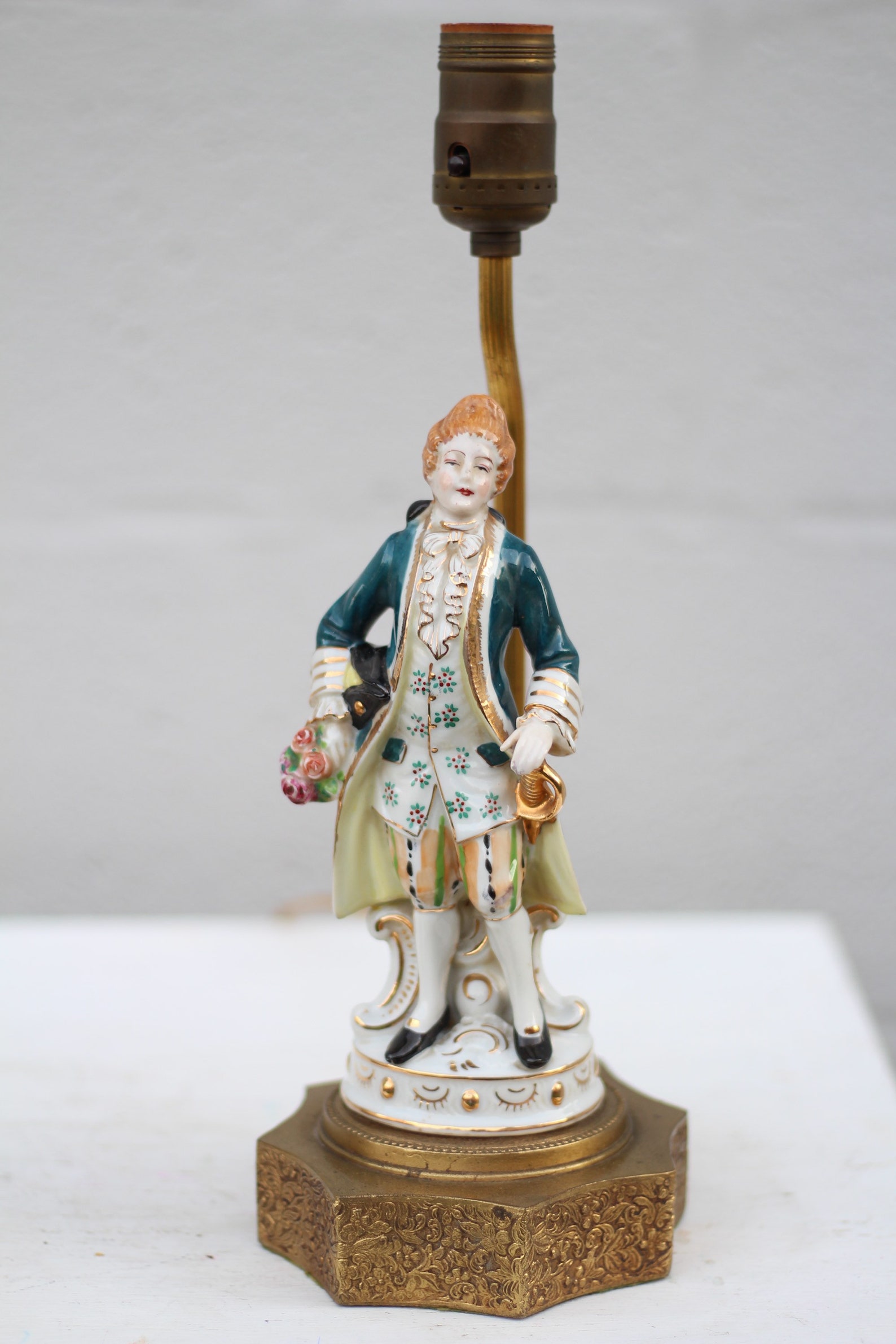 A Pair of Vintage Figurine Lamps / Victorian Lamps / Vintage Etsy