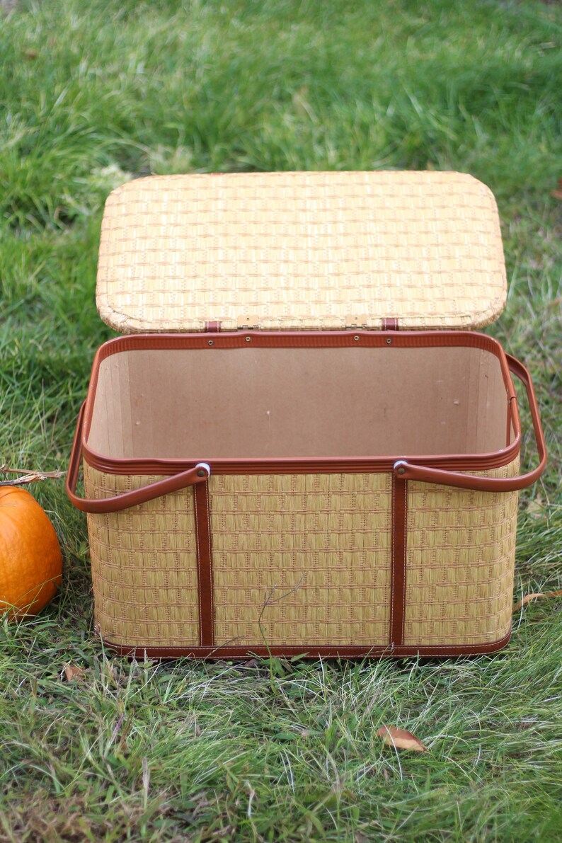 Large Vintage Redmon Picnic Basket / Camping Basket / Storage Etsy