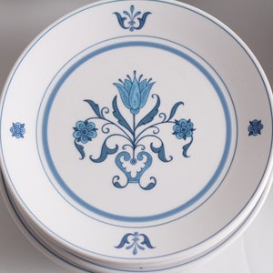 Vintage Noritake Progression Blue Haven 9004 Dessert Plates / Blue-and-white Plates