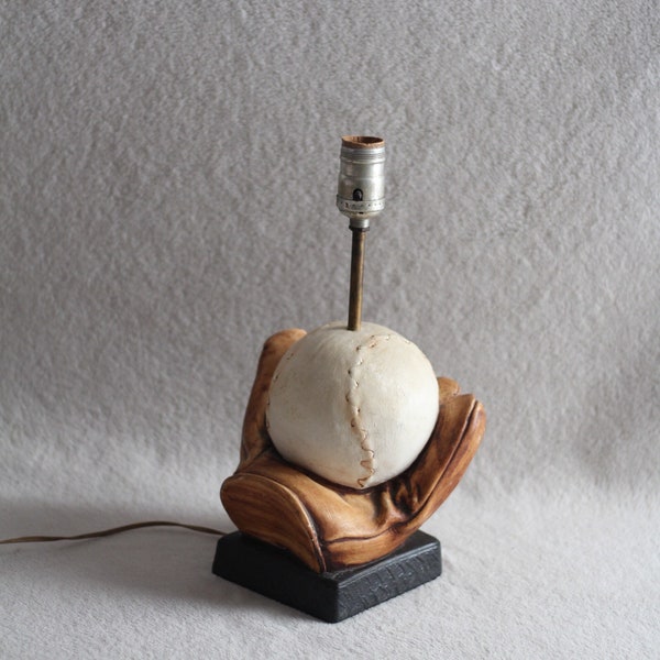 Vintage Baseball Desk Lamp / Table Lamp / Lighting / Vintage Home Decoration