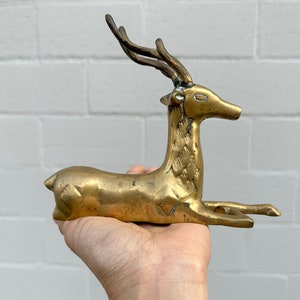 Vintage Brass Deer / Holidays Decor/ Vintage Home Decoration