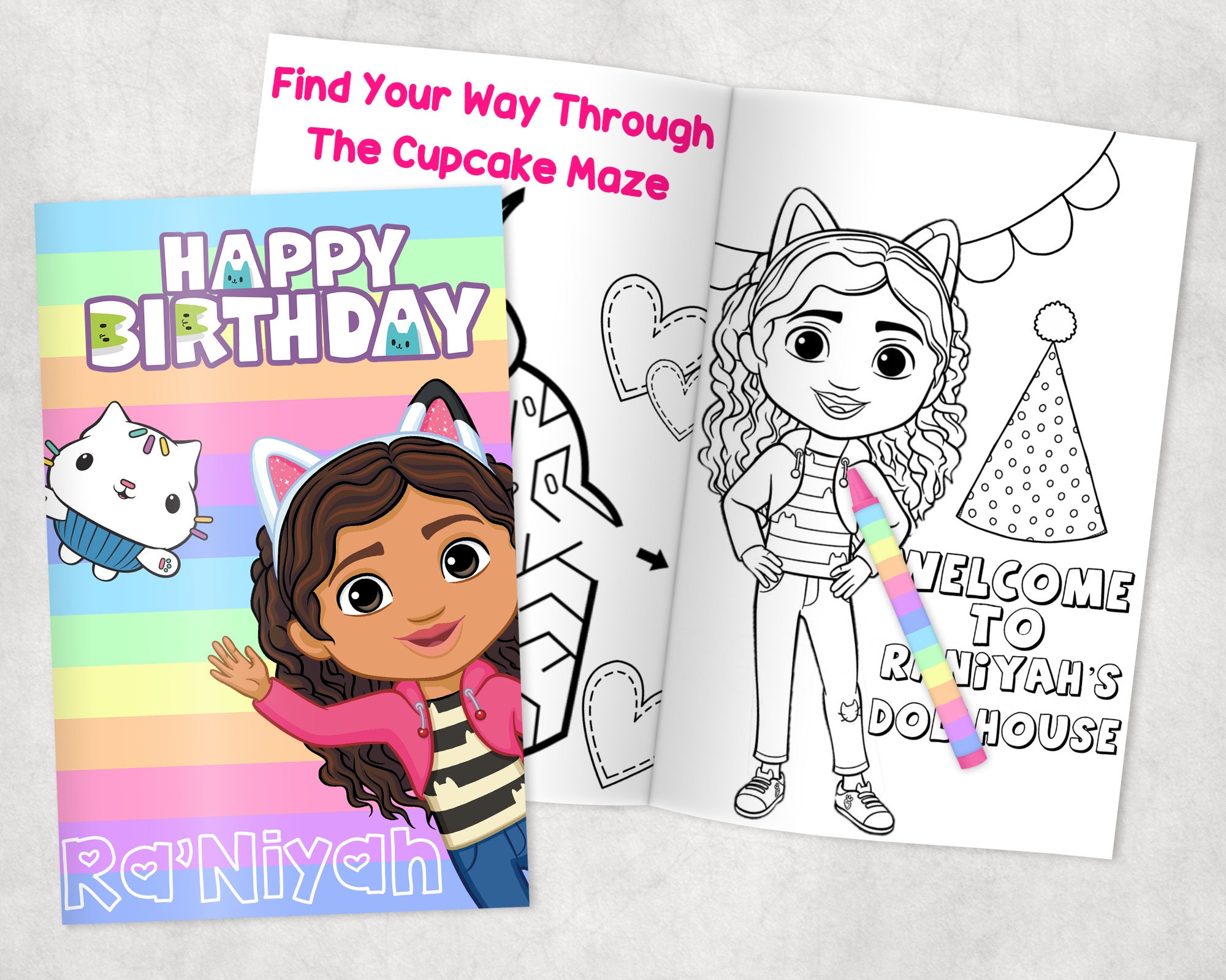 Crayola Personalized Coloring Books - Custom Party Favors - Thank You Gift  - Birthday - Printed & Shipped- 12 Books