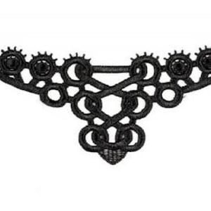 Black appliques 7571