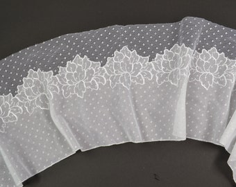 White lace, wedding, baptism, lace trim, lingerie, bralette 5518