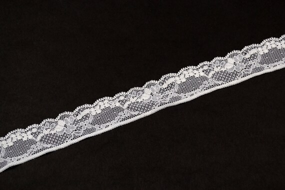 narrow white lace