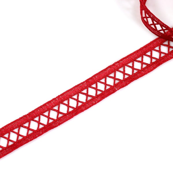 Guipure Lace Trims Red Insert Red Lace Sewing Lingerie Sewing Lingerie Sewing Clothes 6327.