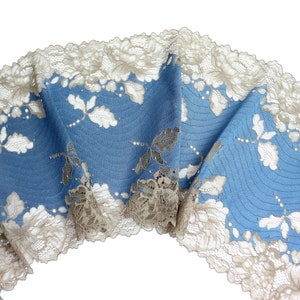 Linda renda larga, renda elástica, renda floral, lingerie, bralette, costura, DIY 6115