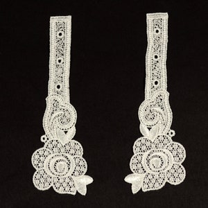 Patches, Appliques, Guipure, Guipure Lace, Flowers, Cream, Ivory, Wedding 2745.
