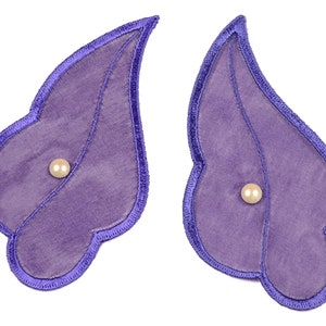 Applique for clothes, dark purple, pearl 2618.