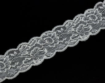 Lace on meter, lace trims, lace for sewing, sewing underwear, white lace 6532