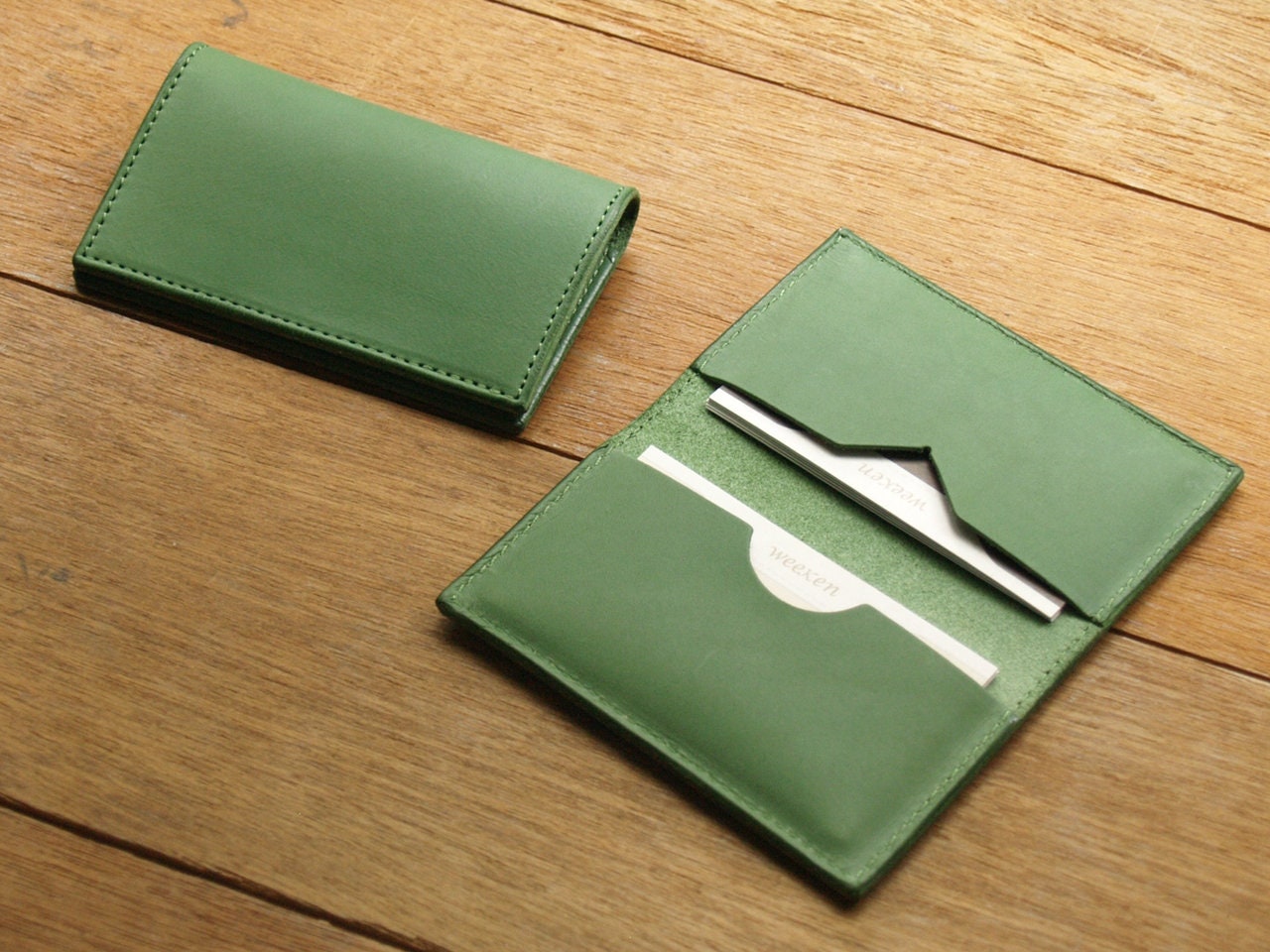 Leather Card Case Leather Business Card Holder Leather Etsy Australia