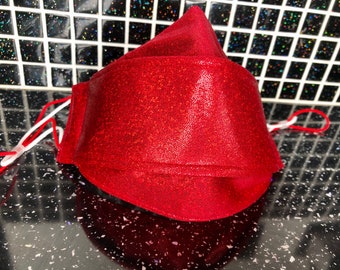 Rote 3D holografische Gesichtsmaske Gesichtsbedeckung
