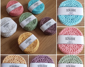 Face Scrubbies, makeup remover pads, eco friendly scrubbies, reusable scrubbies, vegan friendly scrubbie, stocking filler, secret santa gift