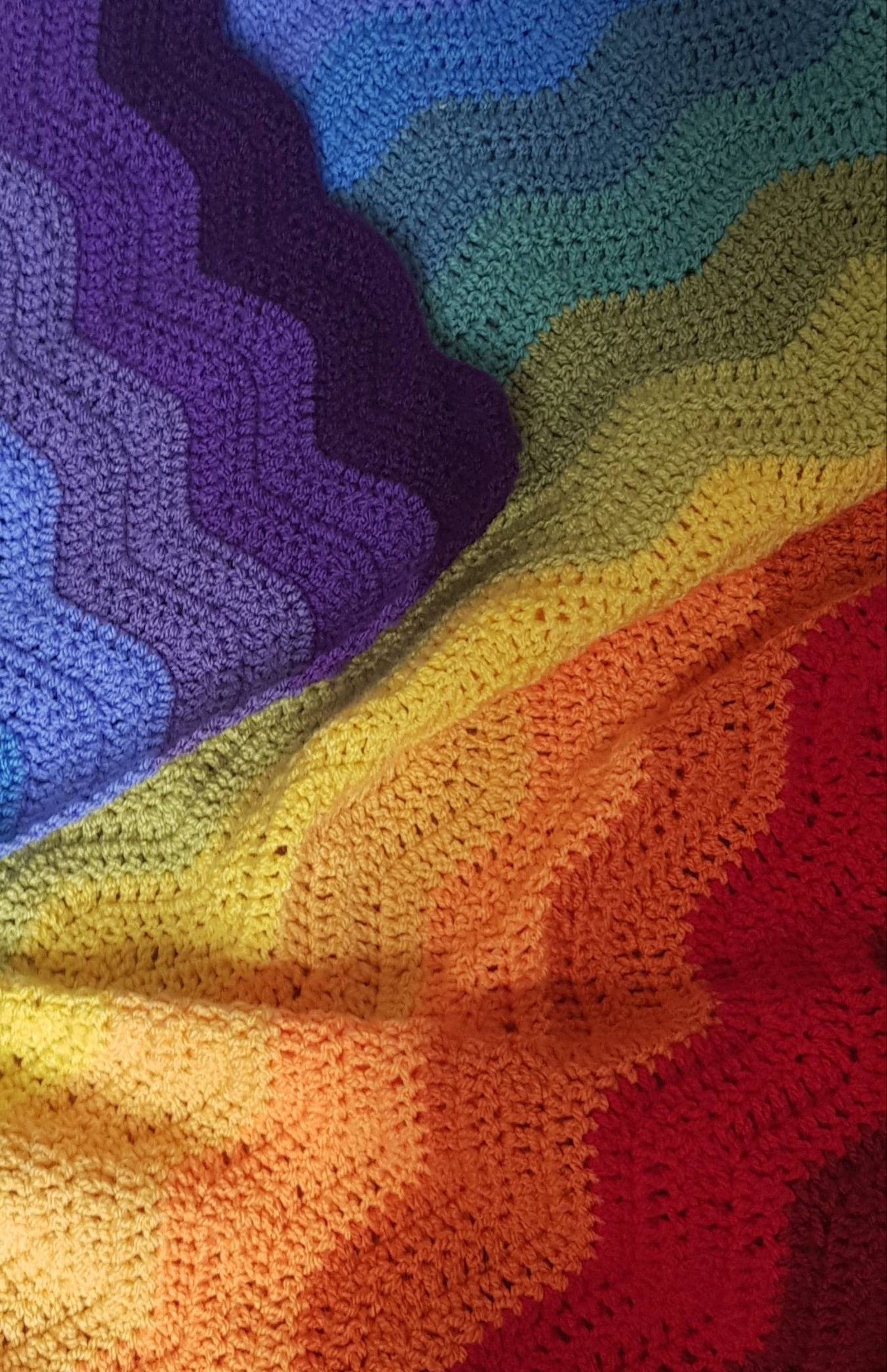 Rainbow Baby Crochet Blanket Rainbow Baby Blanket New Baby Etsy