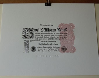 weimar 1923, letterpress print, letter press