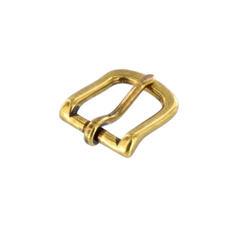 1035 3/4 Antique Brass Heel Bar Buckle Solid Brass-LL | Etsy