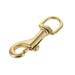 3001A 1/2&quot;  Natural Brass, Swivel Bolt Snap, Solid Brass-LL