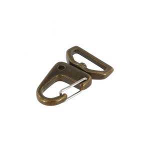 C5250 Antique Brass, Swivel Lever Snap, Solid Brass-LL, Multiple Sizes