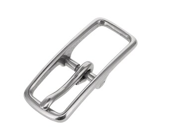 G1516 Hebilla de barra central de 5/8" de níquel mate, latón macizo